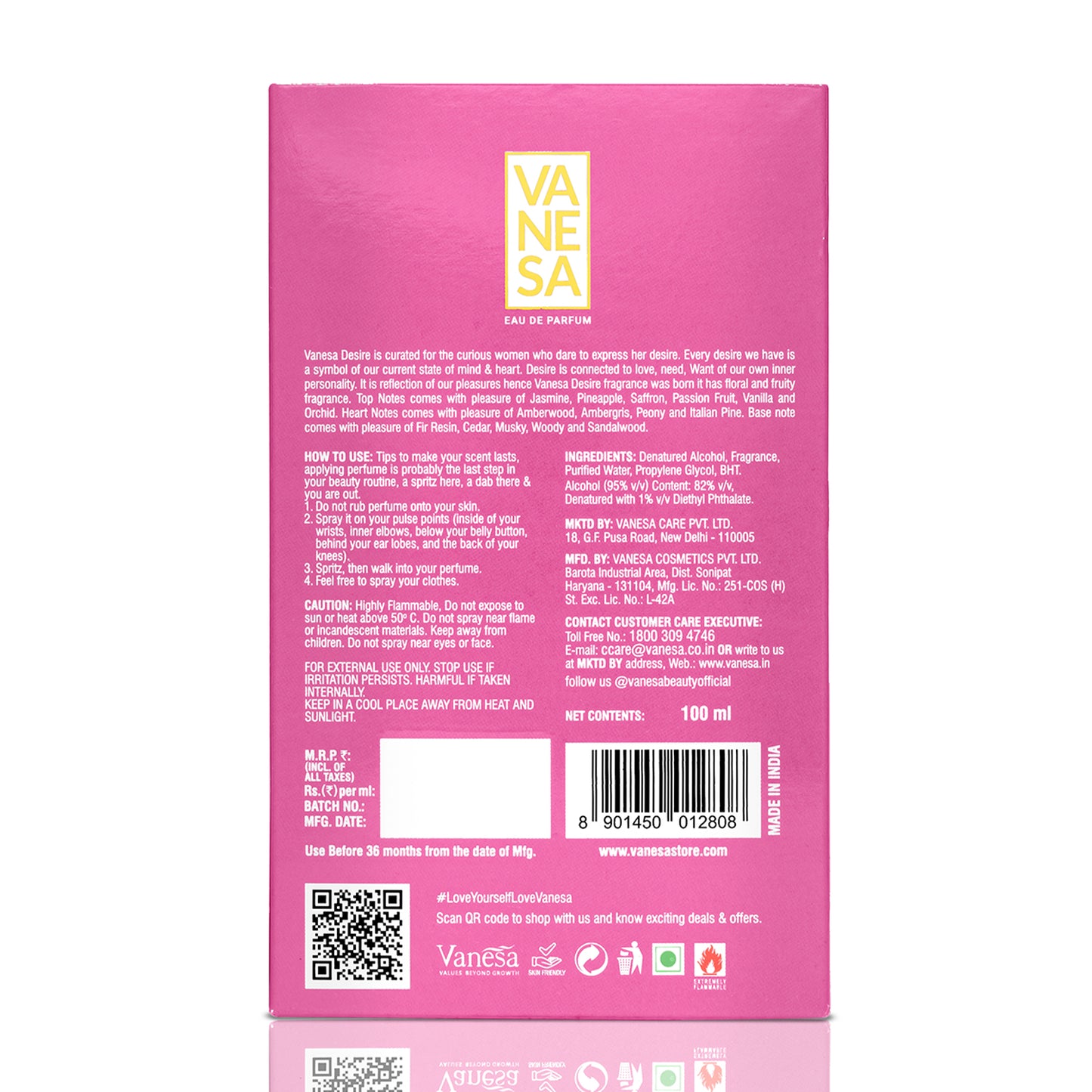 Vanesa Desire Perfume 100ml