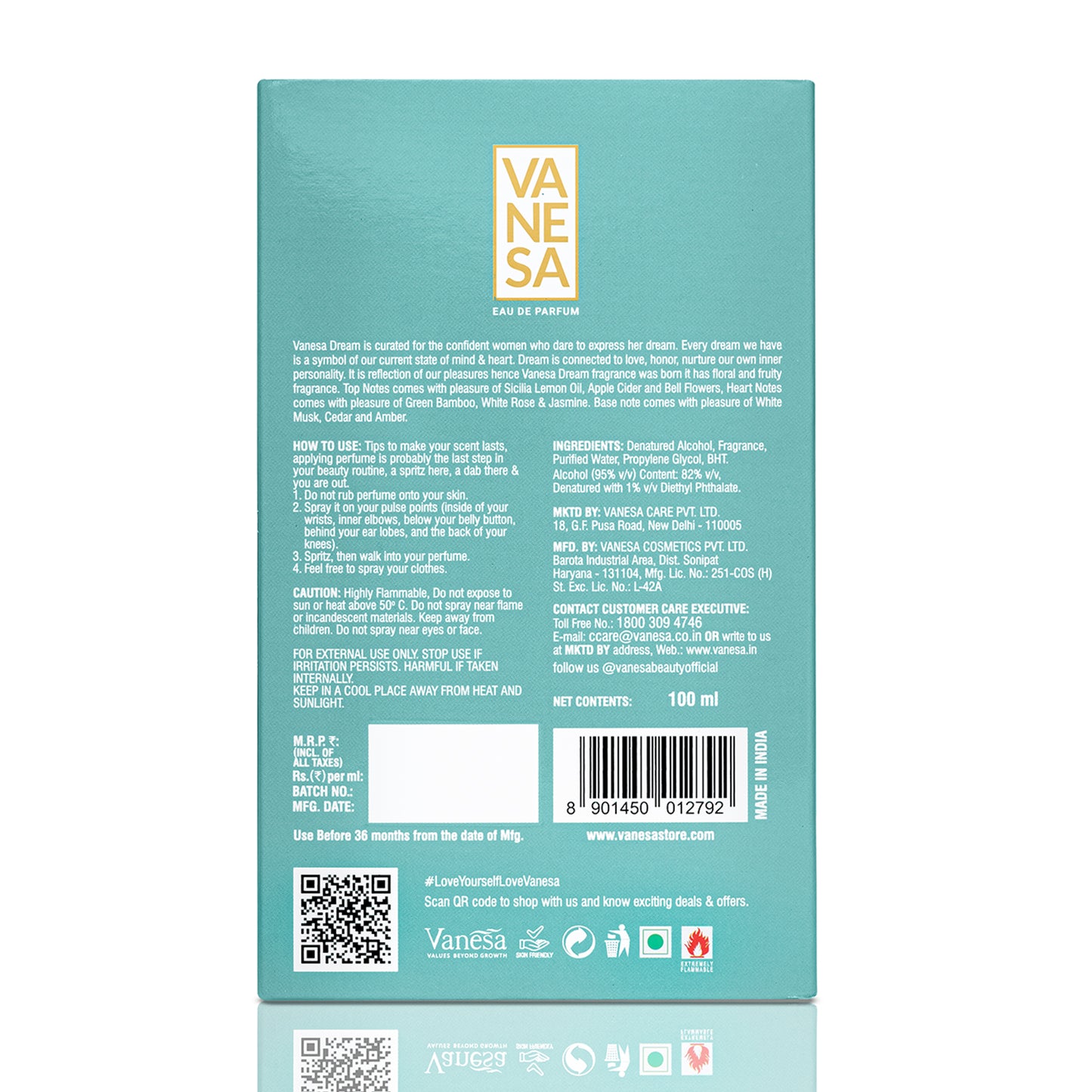 Vanesa Dream Perfume 100ml