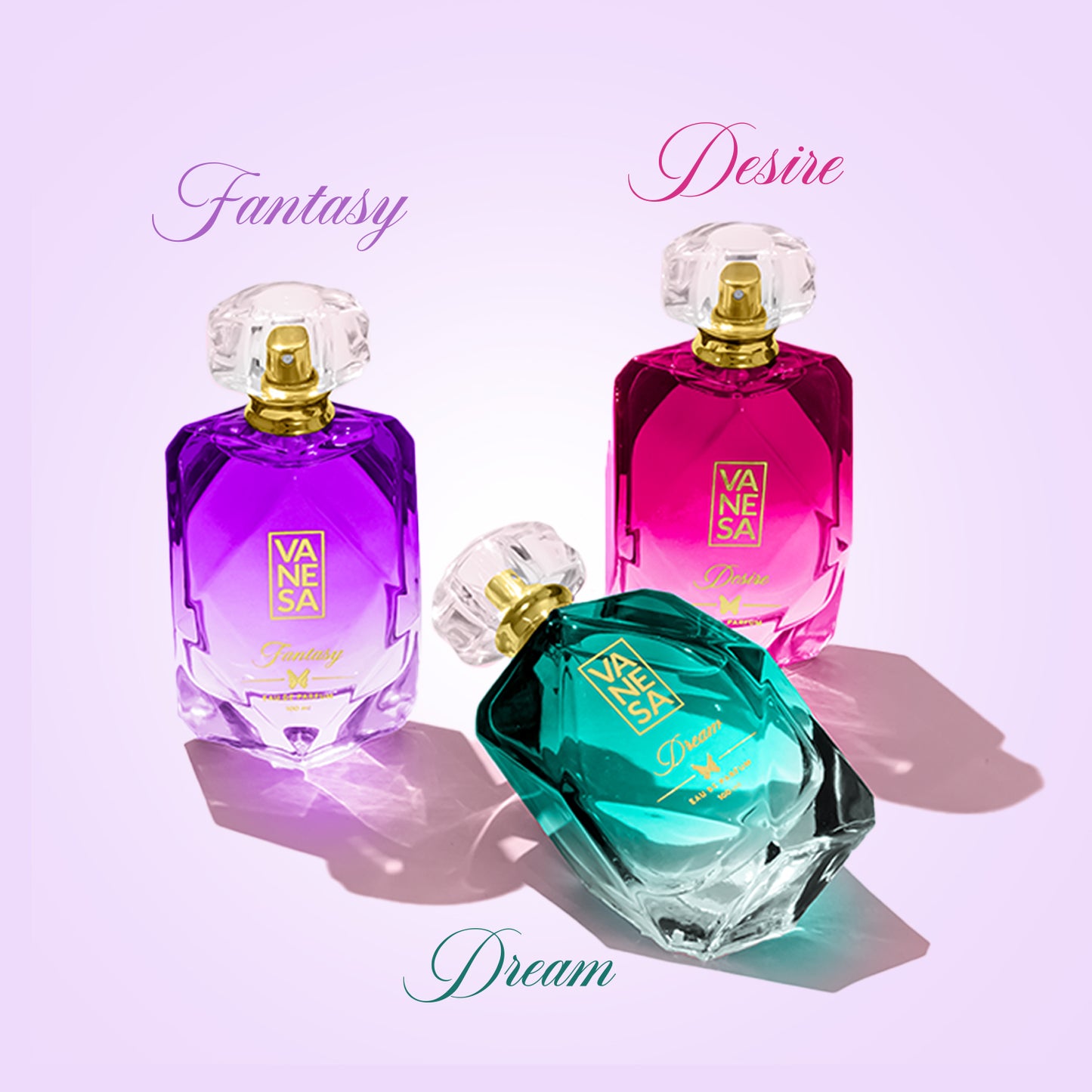 Vanesa Pack of 5 Fantasy Parfume - 100ml Each