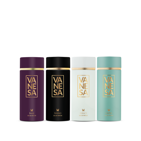 Vanesa Pack of 4 Perfume (Babe, Shero, Grace & Caper) - 60ml Each