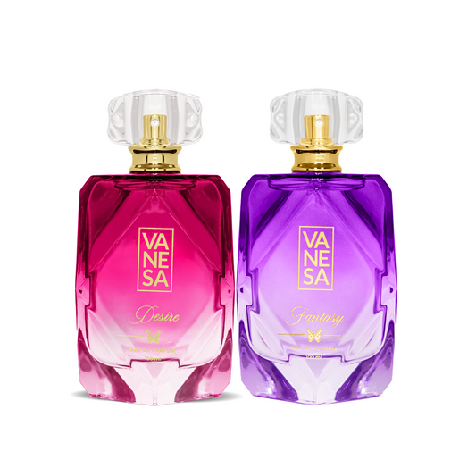 Vanesa Pack of 2 Perfumes (Desire + Fantasy) - 100ml Each