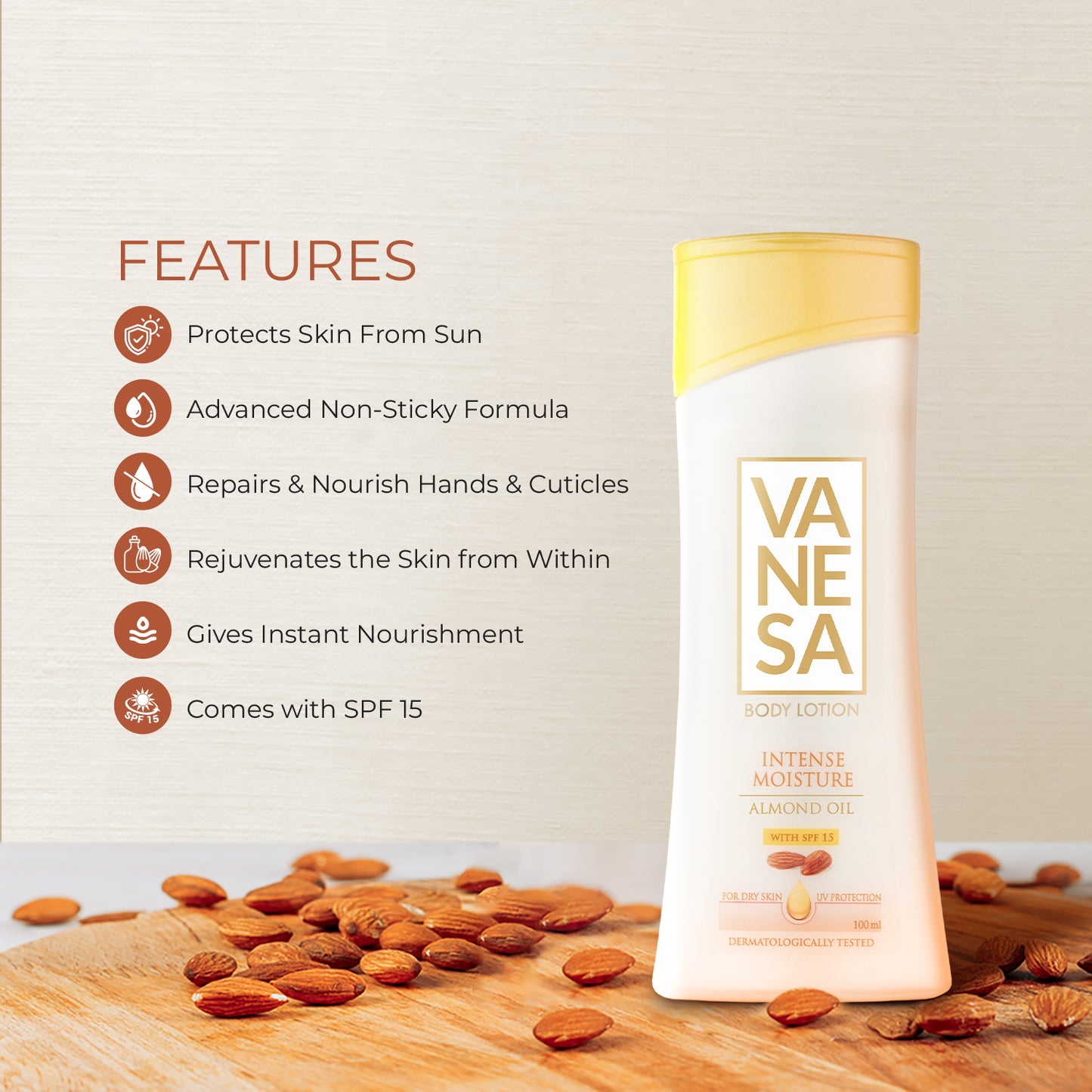 Vanesa Intense Moisture Body Lotion 100ml