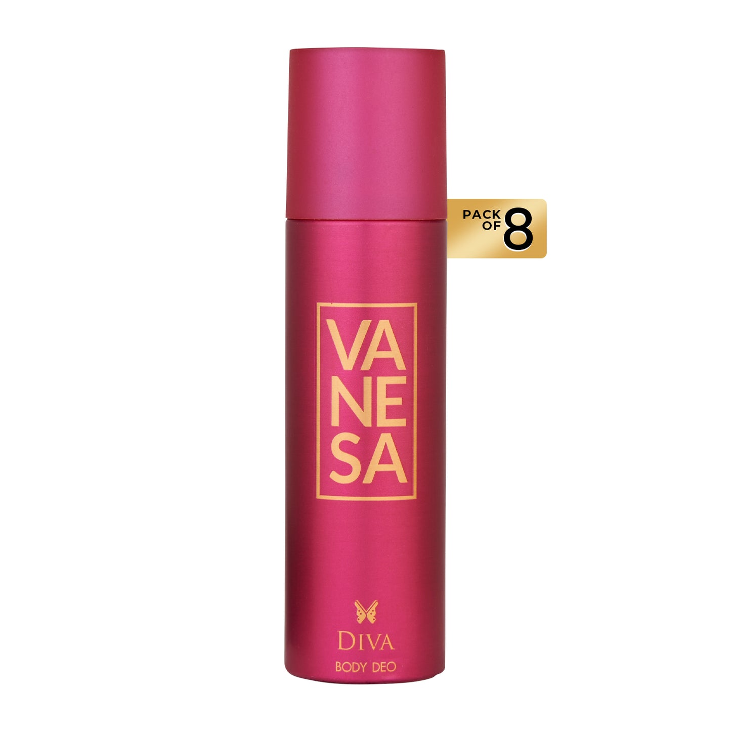 Vanesa Pack of 8 Diva Body Deodorant - 150ml Each