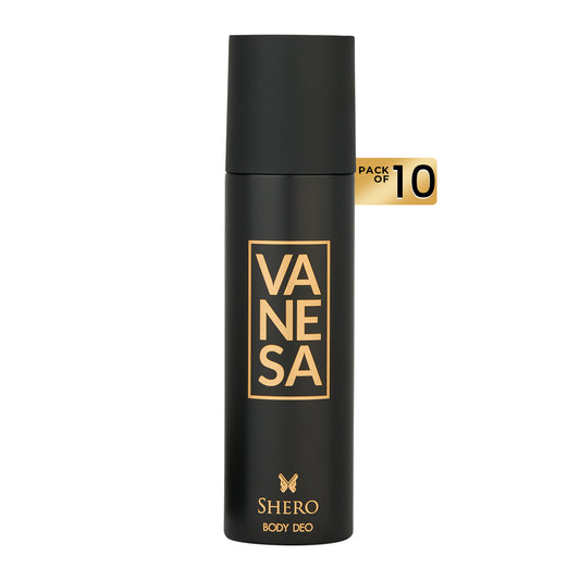 Vanesa Pack of 10 Shero Body Deodorant - 150ml Each