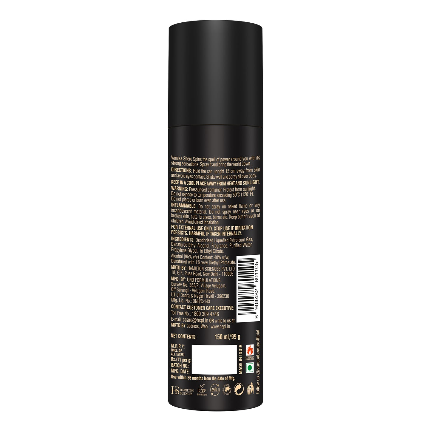Vanesa Shero Deodorant 150ml