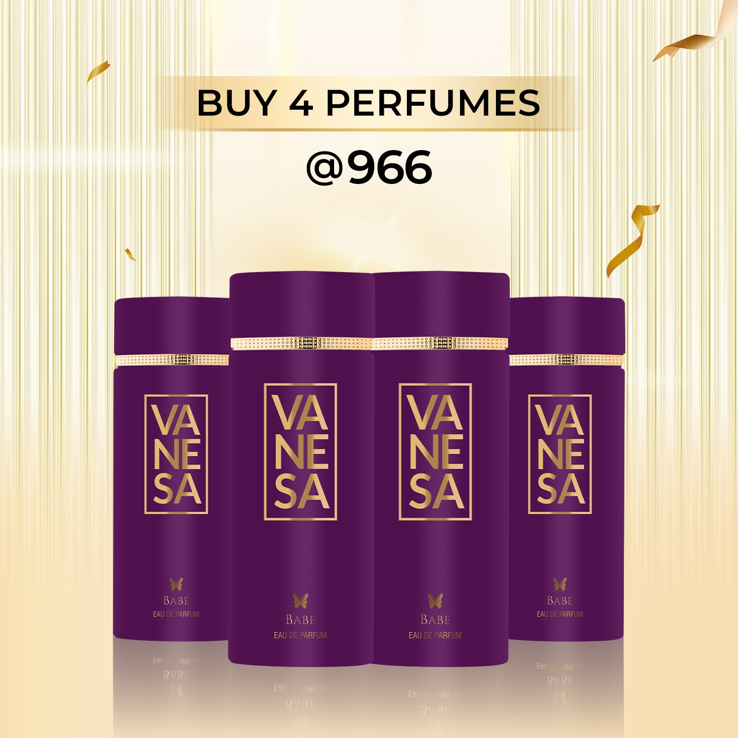 Vanesa Pack of 4 Babe Perfume - 60ml Each
