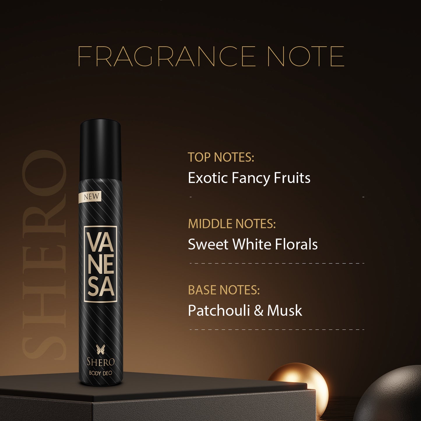 Vanesa Pack of 2 Nano Deos (Shero + Queen) - 30ml Each