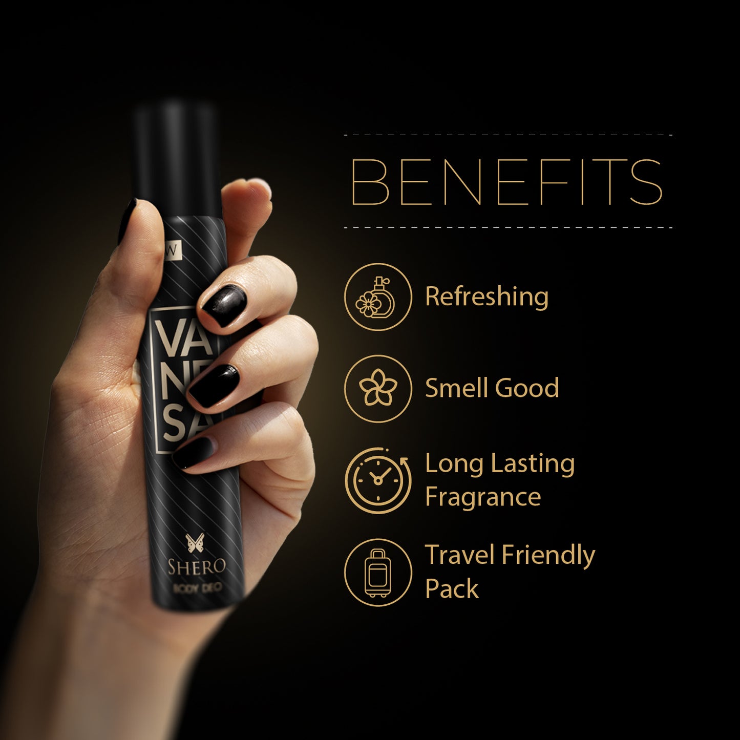 Vanesa Pack of 2 Nano Deos (Shero + Queen) - 30ml Each