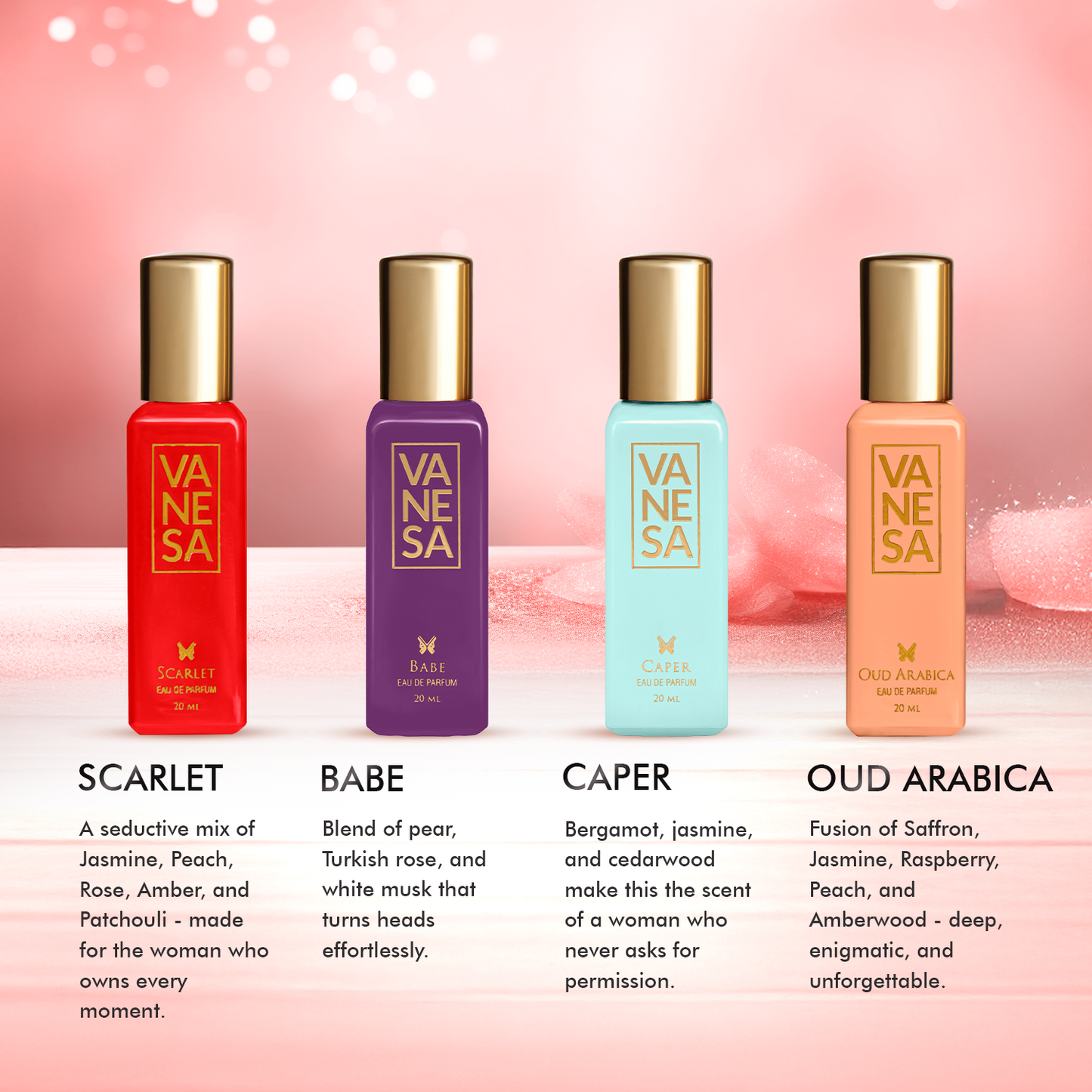 Vanesa Divine Perfume Gift Set - 4x20ML -SALE