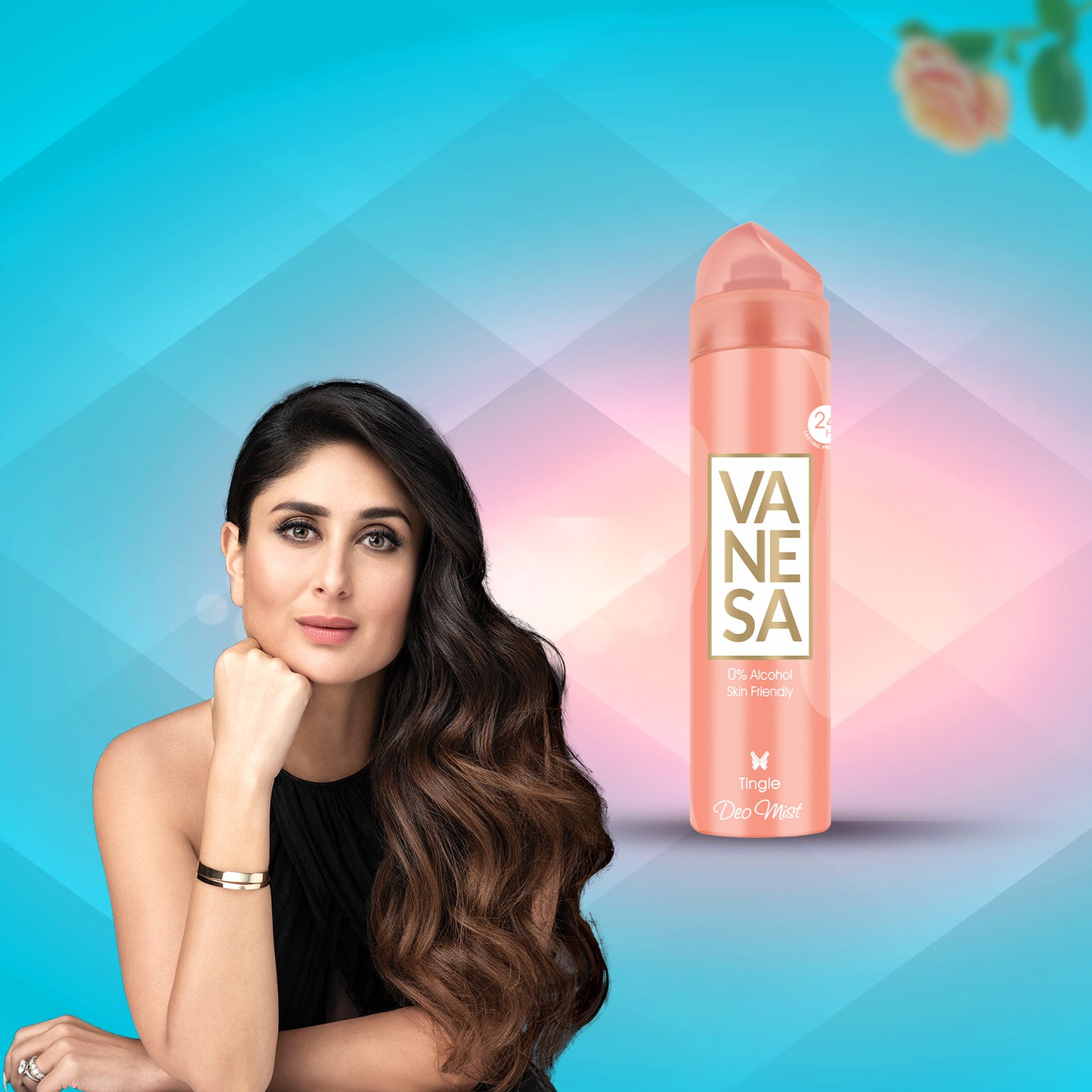 Vanesa Tingle Deo Mist, 0% Alcohol | Skin Friendly | 24 hours Lasting Protection | 150 ml | For Women