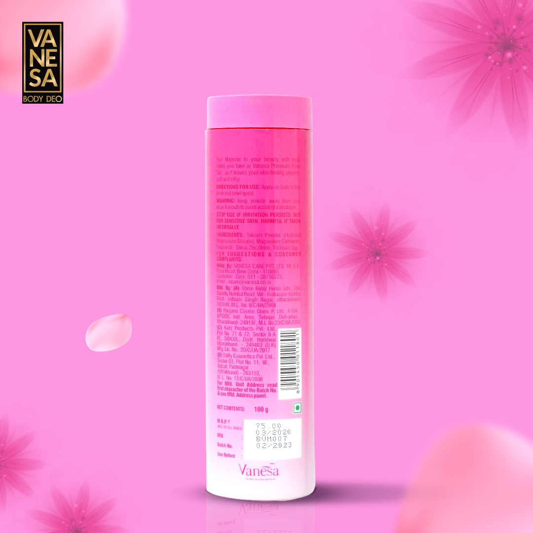 Vanesa Majestic Talc 300g