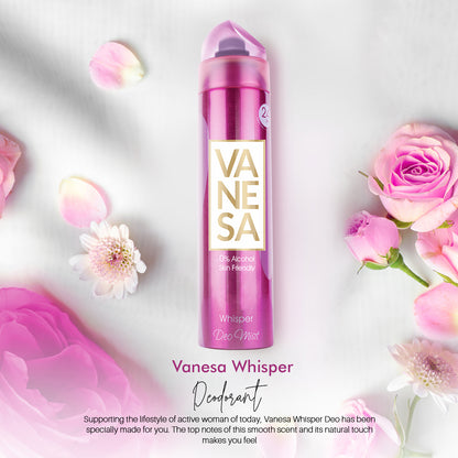 Vanesa Pack of 3 Whisper Deo Mist - 150 ml Each