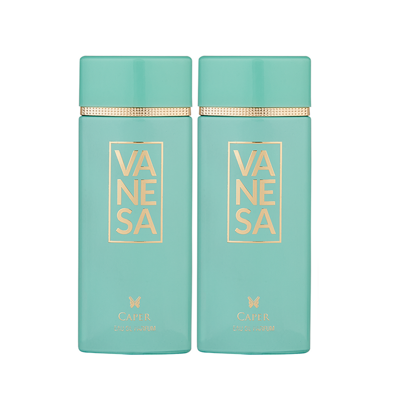 Vanesa Caper Eau De Parfum | Long Lasting Fragrance Perfume | Skin Friendly  | For Women | 60 ml each | Pack of 2