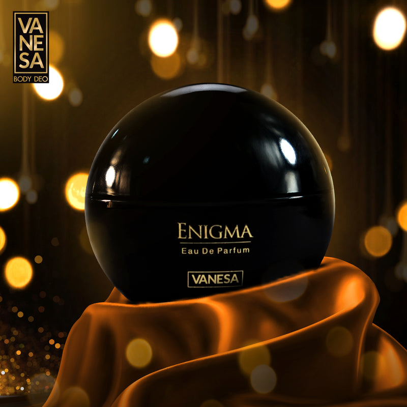 Vanesa Enigma Eau De Parfum,60 ml + Smokey Eye Kajal, Jet black 0.3 g | Perfume + Kajal Combo | For Women