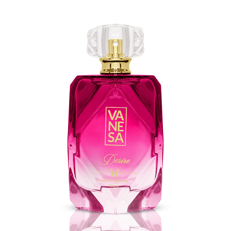 Vanesa Desire Eau De Parfum | Long Lasting & Exotic Fragrance | Skin Friendly | For Women | 100ml + Free Body Wash