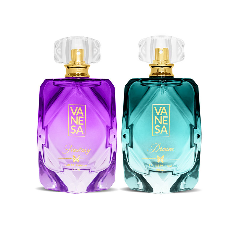 Vanesa Fantasy + Dream Eau De Parfum | Long Lasting Exotic Perfume | Skin Friendly | 100ml x 2