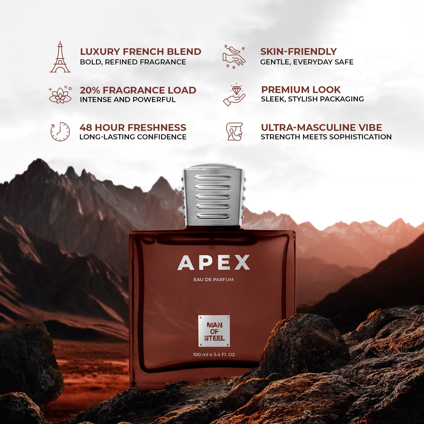 Apex Perfume 100ml - Man of Steel