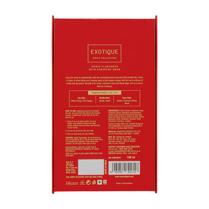 Iconic Floramber Perfume 100ml Back Side