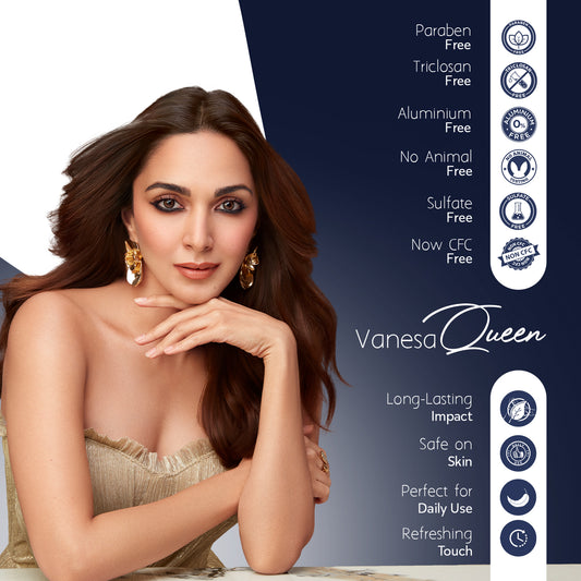 Vanesa Pack of 12 Queen Body Deodorant - 150ml Each