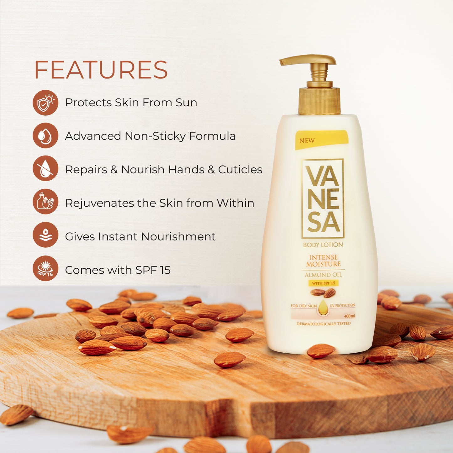Vanesa Intense Moisture Body Lotion 400ml