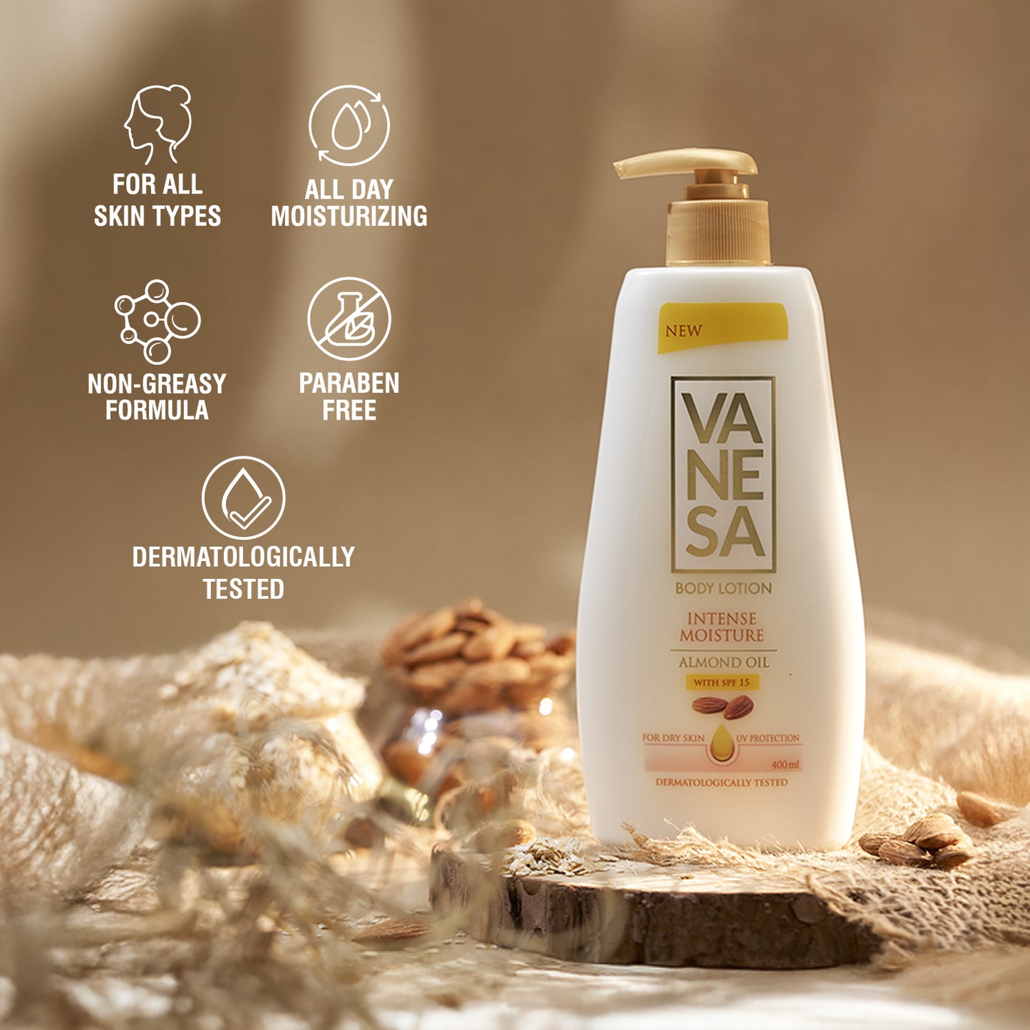Vanesa Intense Moisture Body Lotion 400ml