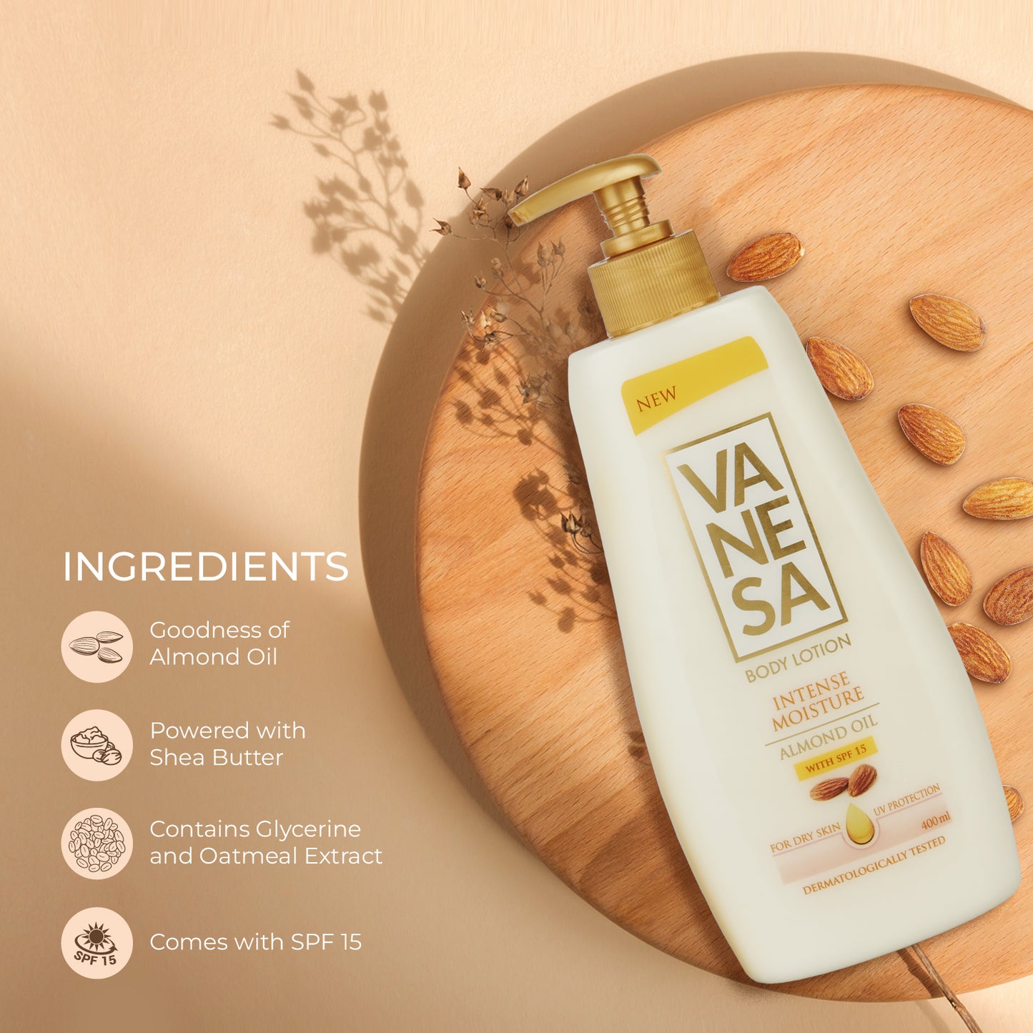 Vanesa Intense Moisture Body Lotion 400ml