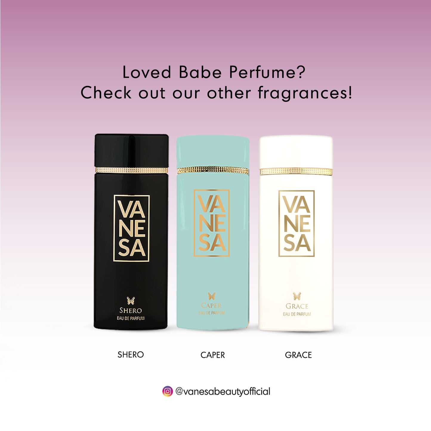 Vanesa Pack of 3 Babe Perfume - 60ml Each