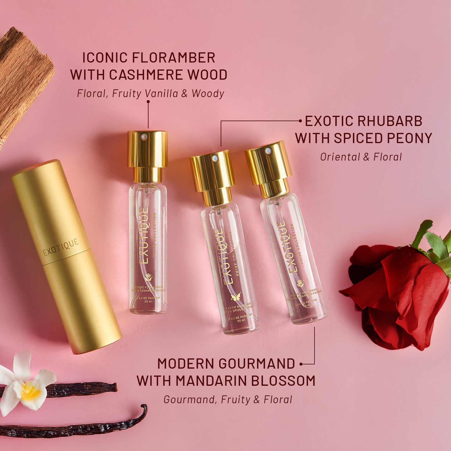 Exotique Atomizer Gift Set - Notes