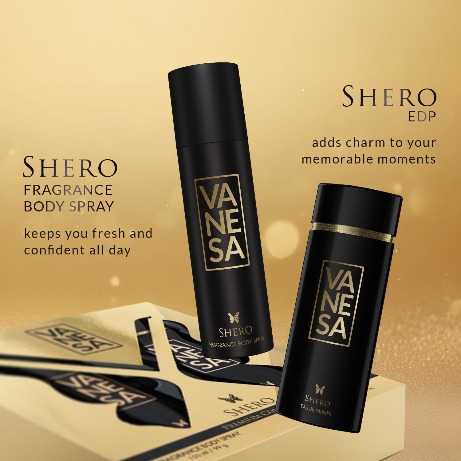 Vanesa Shero Gift Pack (150ml Deo 60ml Perfume)
