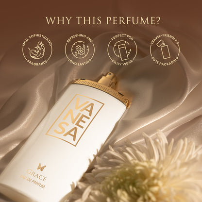 Vanesa Pack of 3 Grace Perfumes - 60ml Each