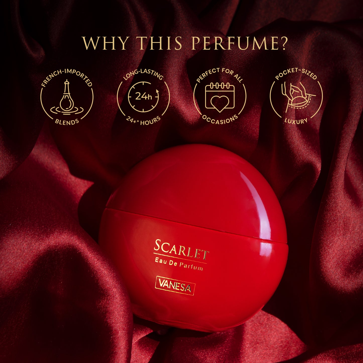 Vanesa Pack of 3 Scarlet Perfume - 50ml Each