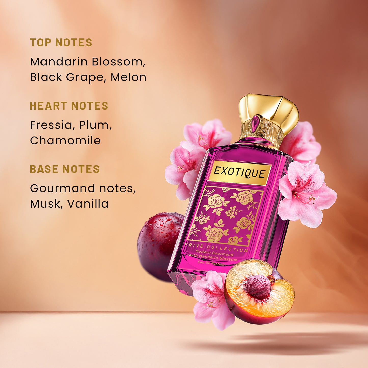 Exotique Prive Collection | Modern Gourmand With Mandarin Blossom Eau De Parfum | 100ml