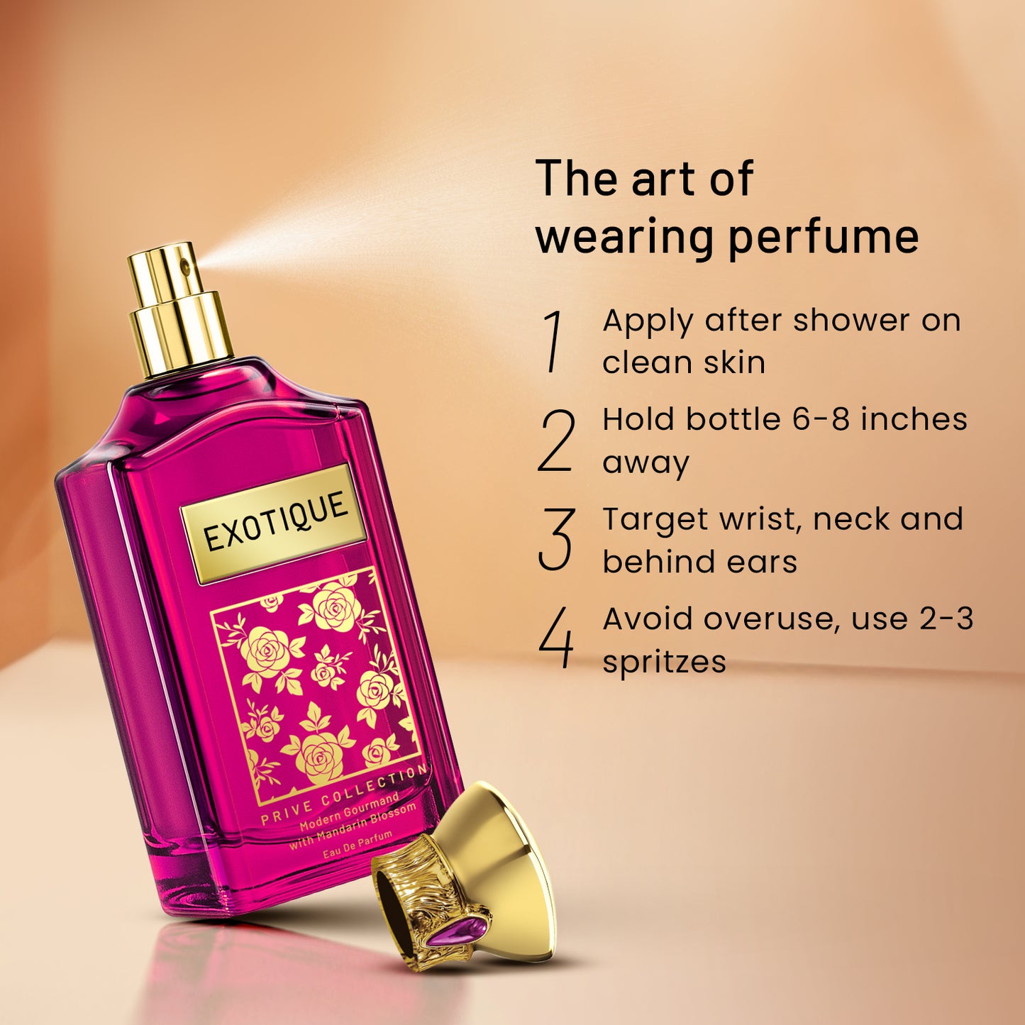 Exotique Prive Collection | Modern Gourmand With Mandarin Blossom Eau De Parfum | 100ml