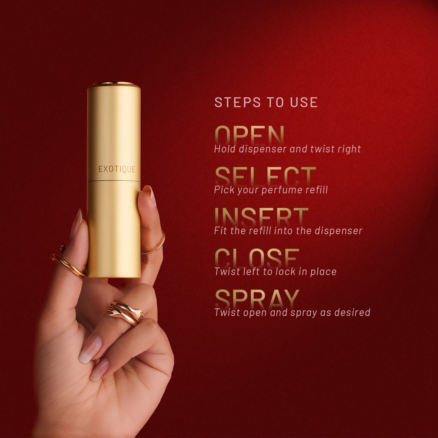 Exotique Atomizer Gift Set - How to use?