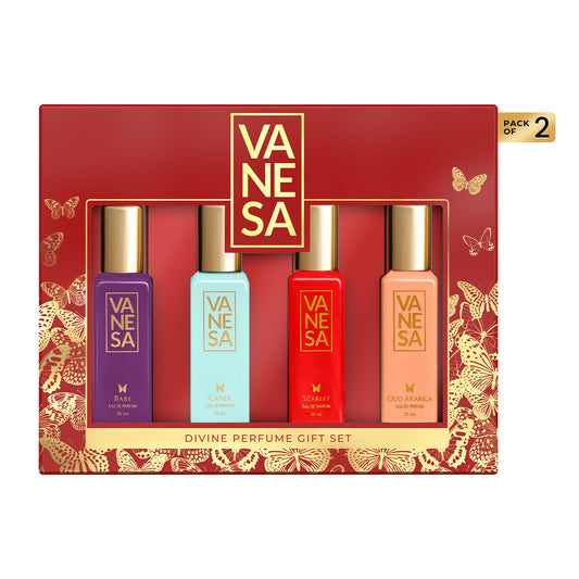 Pack of 2 Divine Perfume Gift Sets 4x20ml Each | VANESA