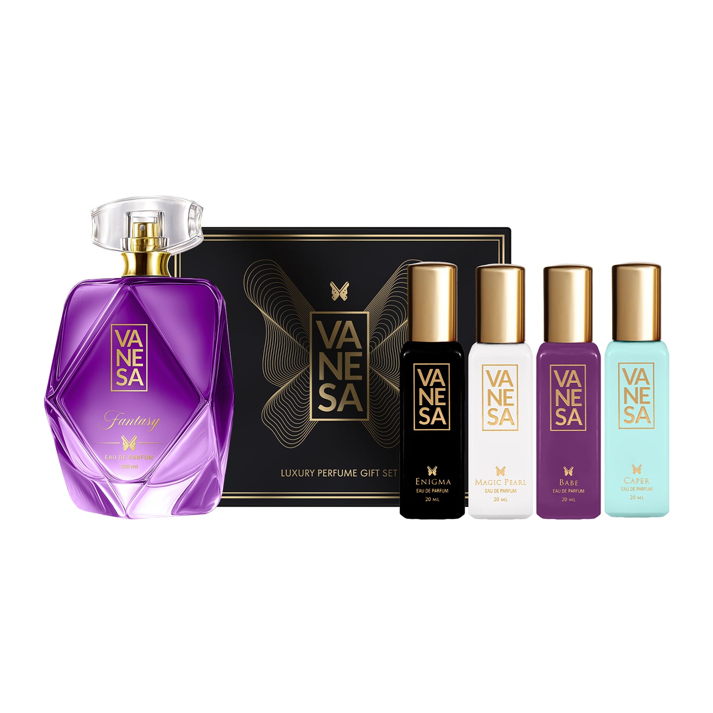 Vanesa Fantasy Perfume 100ml + Luxury Gift Set 20mlx4