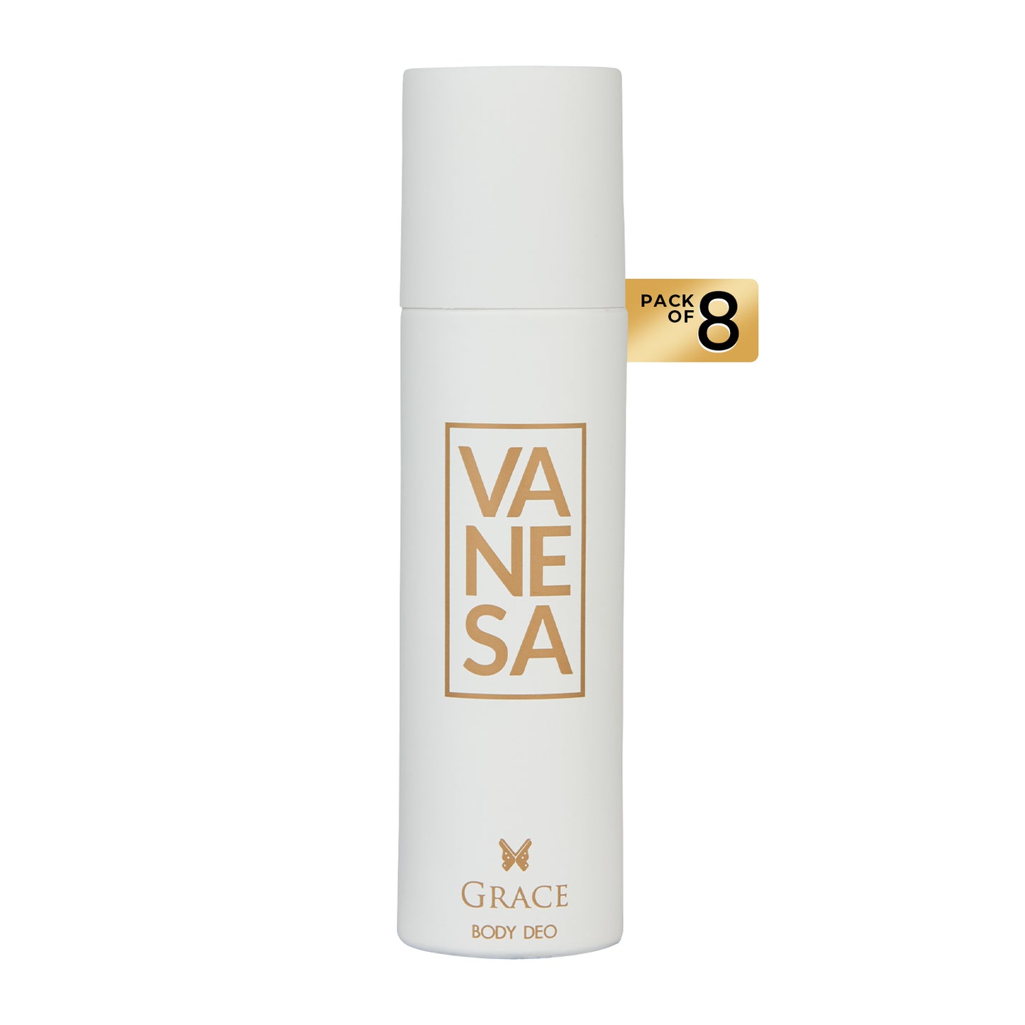 Vanesa Pack of 8 Grace Body Deodorant - 150ml Each