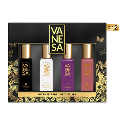 Pack of 2 Intense Perfume Gift Sets 4x20ml Each | VANESA