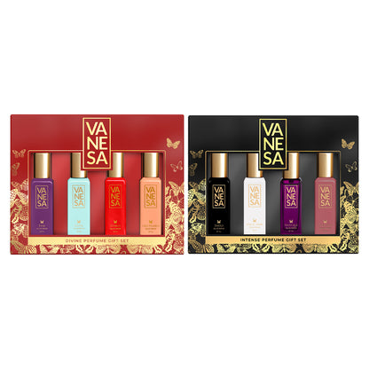 Pack of 2 Perfume Gift Sets (Divine + Intense) 4x20ml