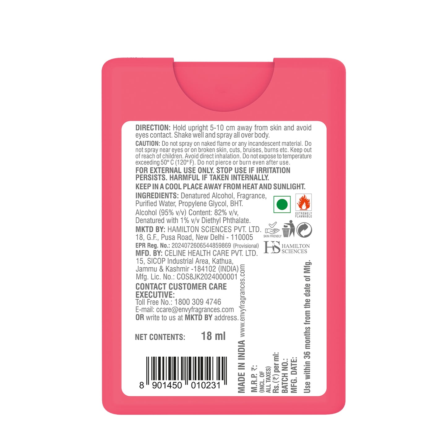 Pocket Perfume Luv 18ml ENVY