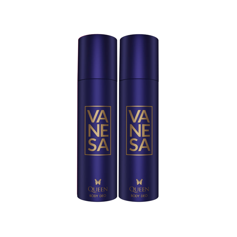 Vanesa Queen Body Deodorant |  Long Lasting Freshness | Skin Friendly | For Women | 150 ml | Pack of 2