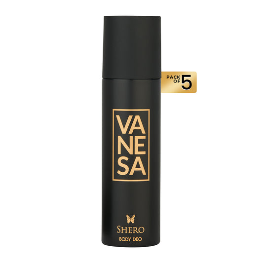 Vanesa Pack of 5 Shero Body Deodorant - 150ml Each