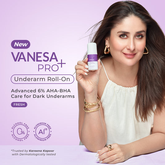 Vanesa Body Roll-On Fresh 50ml | 6% AHA BHA Derma Action Underarm Care