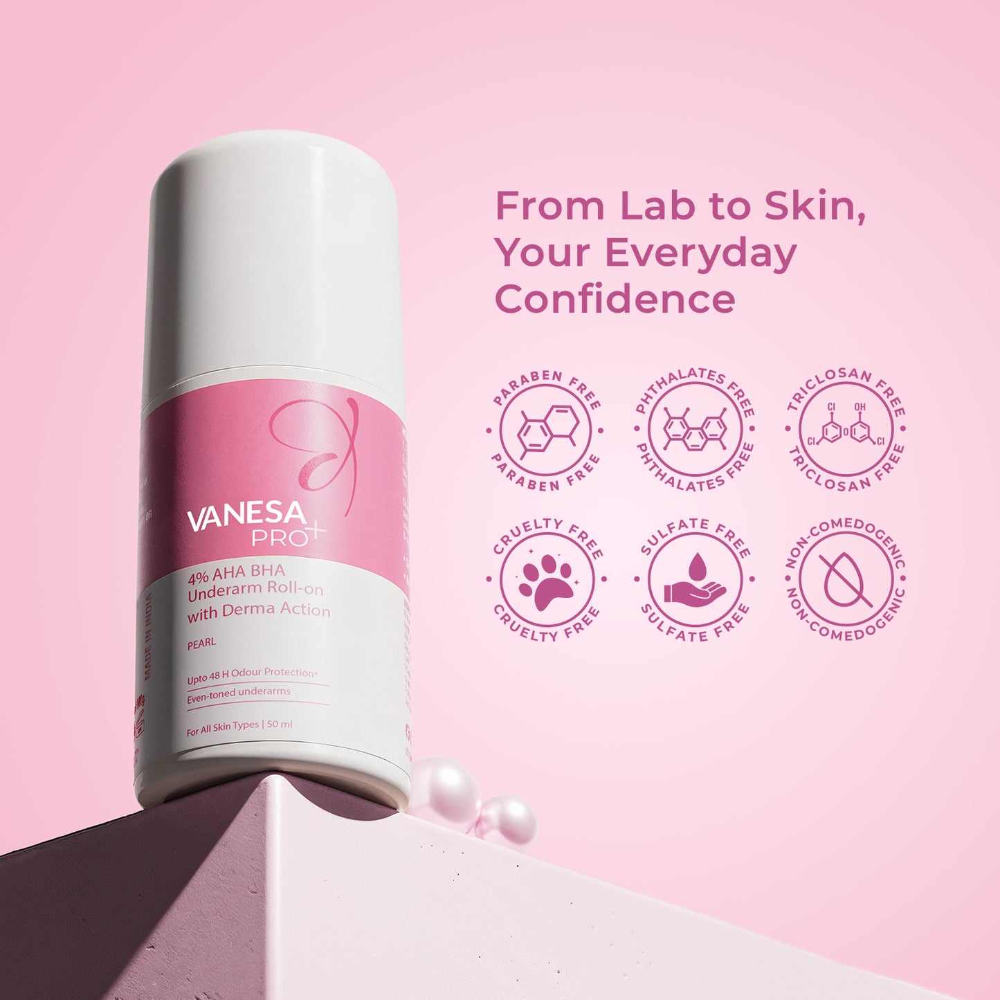 Vanesa Body Roll-On Pearl 50ml