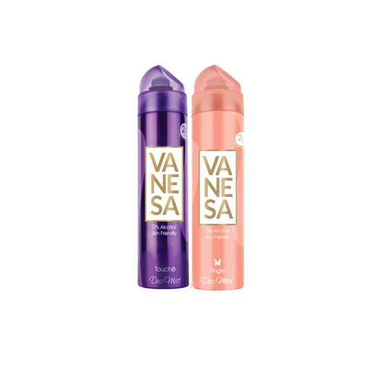 Vanesa Pack of 2 Deo Mists (Touche+ Tingle) - 150ml Each