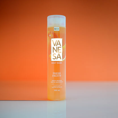Vanesa Magic Berries, Fresh Fruity & Sensual Flora Body wash | Made with Natural Extracts | With Glycerin | For Fresh Glowing Skin | For Women | 200 ml each | Pack of 3