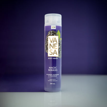 Vanesa Pack of 2 Body Washes (Magic Berries & Sensual Floral) - 200ml Each