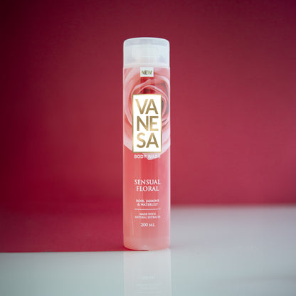 Vanesa Magic Berries, Fresh Fruity & Sensual Flora Body wash | Made with Natural Extracts | With Glycerin | For Fresh Glowing Skin | For Women | 200 ml each | Pack of 3