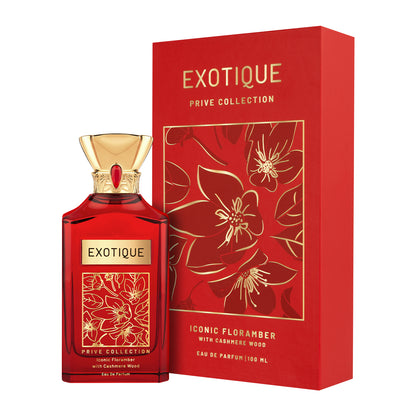 Exotique Prive Collection | Iconic Floramber with Cashmere Wood Eau De Parfum | 100ml