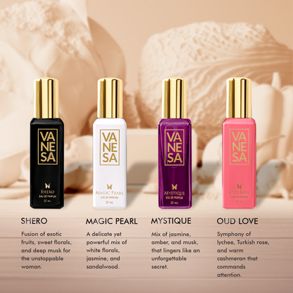 Vanesa Luxury Perfume Giftset For Women (Ladies Girls) 4x20 ML
